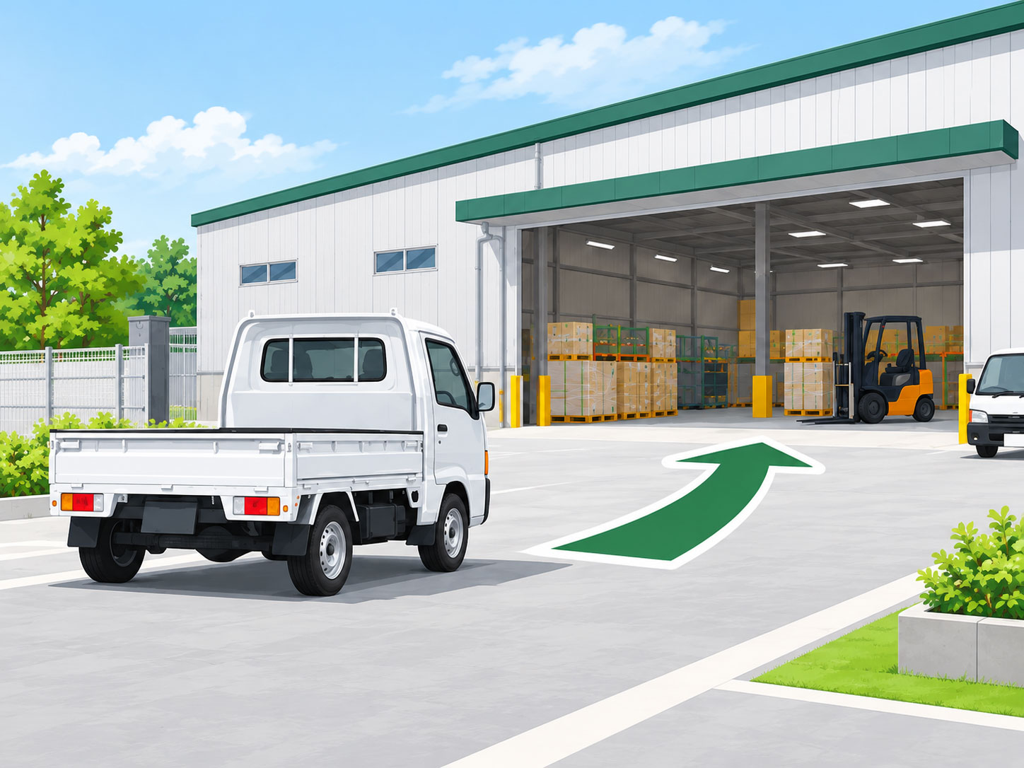 受け取り後の荷降ろし